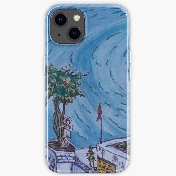 Pretty postcard of lake Pushkar, Rajasthan, India iPhone Soft Case