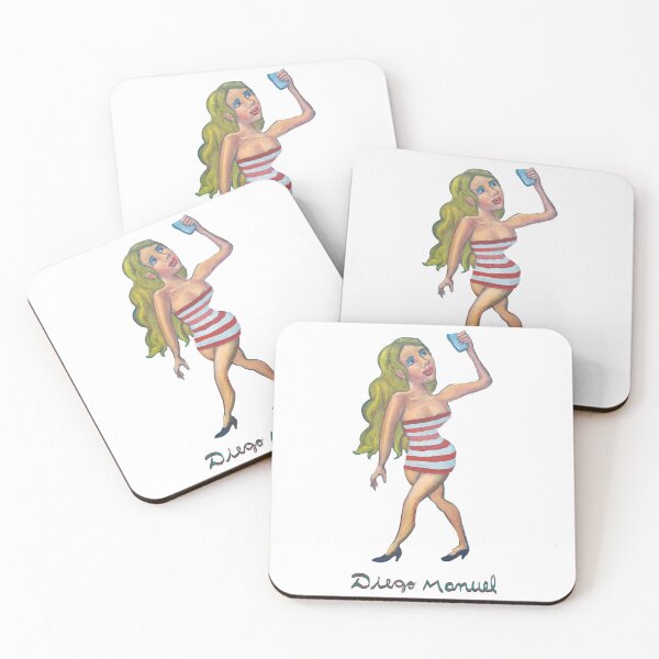 Item preview, girl with cellphone 2,  People of the neighborhood designed and sold by Diego Manuel Rodriguez.