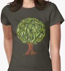 Illusion tree Women's Fitted T-Shirt