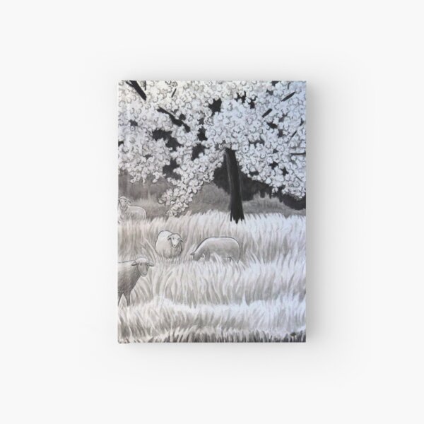 Winter Sheep in Ibiza Hardcover Journal