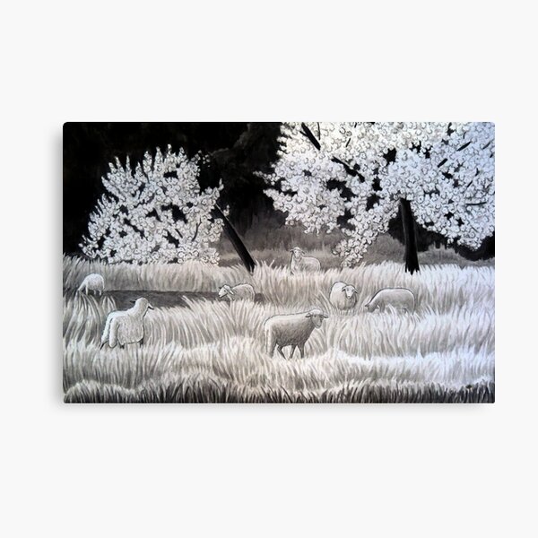 Winter Sheep in Ibiza Canvas Print
