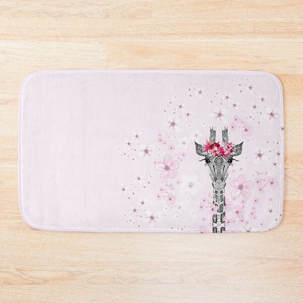 Item preview, FLOWER GIRL GIRAFFE ON PINK designed and sold by SunlightStudios.