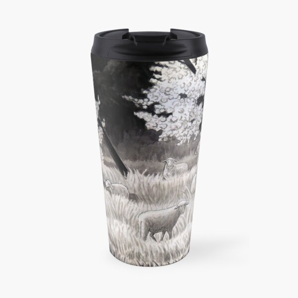Winter Sheep in Ibiza Travel Mug