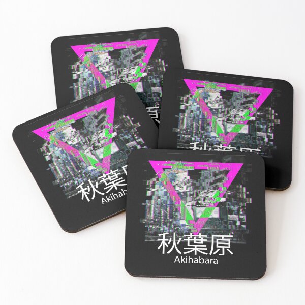Item preview, Akihabara retro vaporwave aesthetics glitch design designed and sold by LuminOrb.
