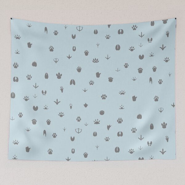 Item preview, Paw prints (monochrome) designed and sold by shallotman.