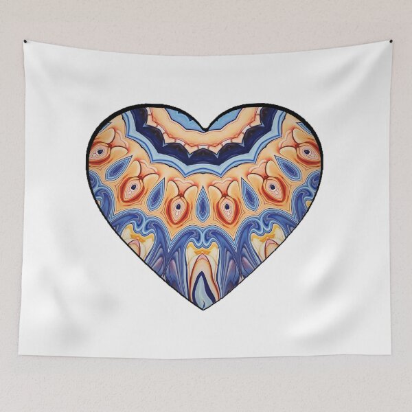 Item preview, Vibrational Flow Yellow and Blue Heart designed and sold by Michell Rosenthal.