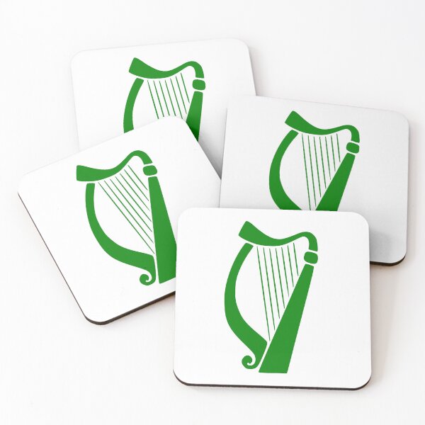 Item preview, Irish harp design green designed and sold by fil00.
