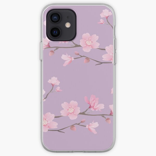 Cherry Blossom - Pastel Purple iPhone Soft Case