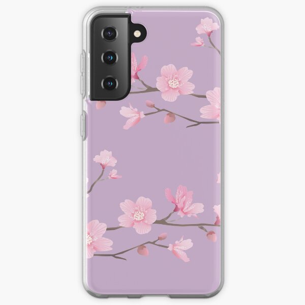 Cherry Blossom - Pastel Purple Samsung Galaxy Soft Case