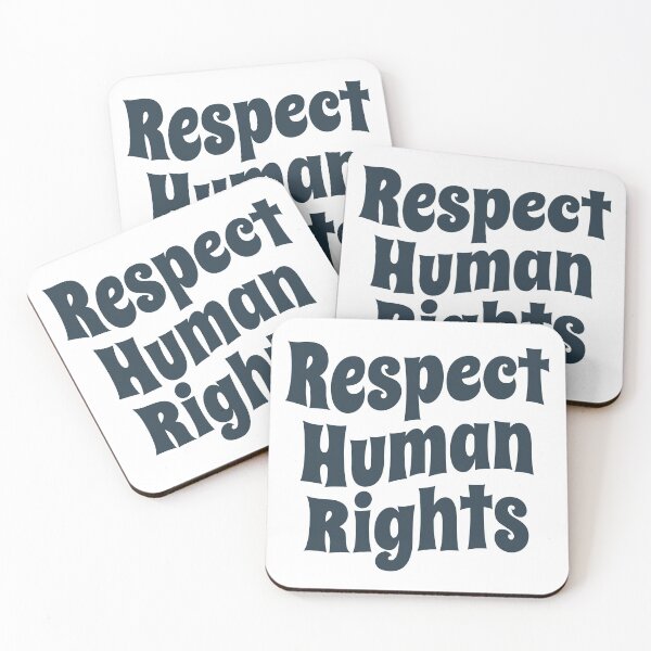Item preview, Respect Human Rights (Inspirational and Motivational Political Quote • Vintage Classic 70's Look) designed and sold by SassyClassyMe.