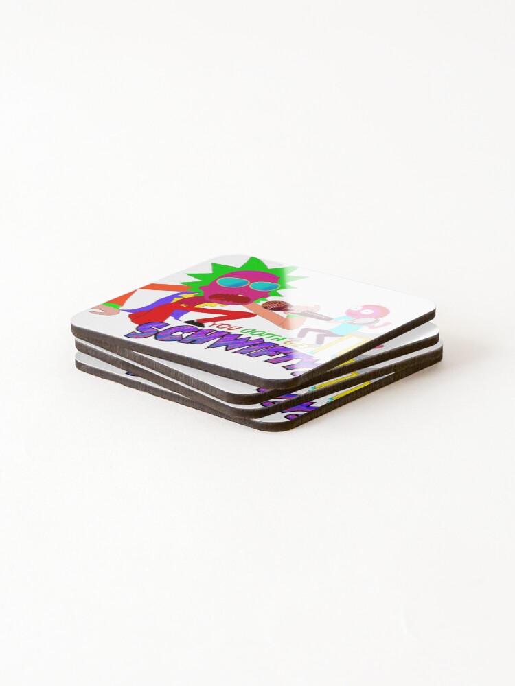 Alternate view of Rick and Morty Scwifty! Coasters (Set of 4)