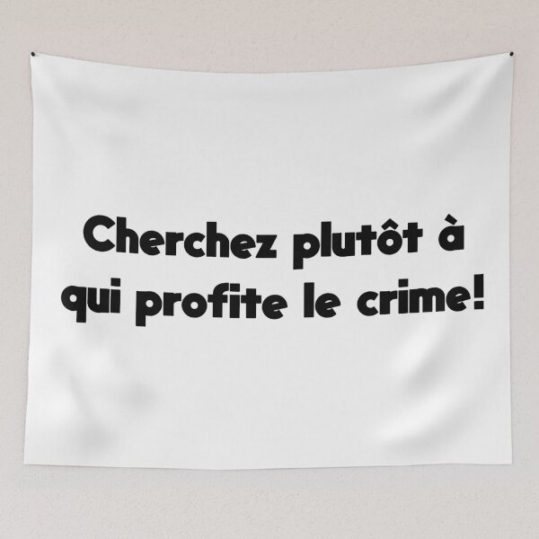 Item preview, Find out who benefits from crime V2 designed and sold by Lou-Art.