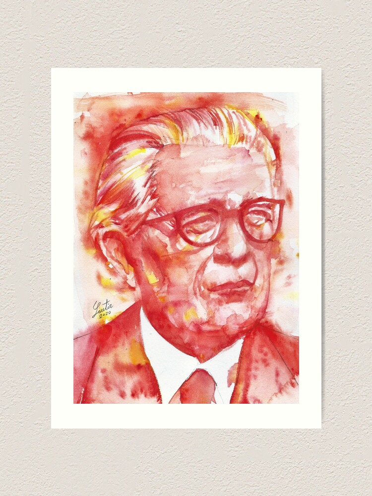 JEAN PIAGET watercolor portrait .1