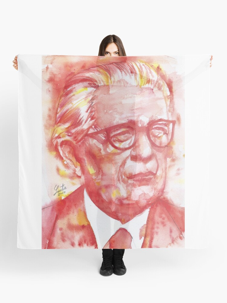 JEAN PIAGET watercolor portrait .1