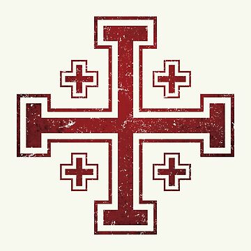 Imagen de la obra Cruz de Jerusalén Cruz de los Caballeros Medievales Cruz de los Cruzados de Beltschazar