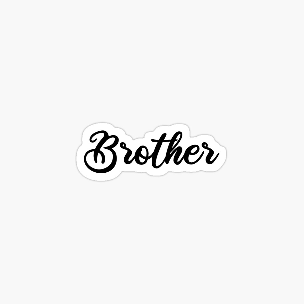 Brother Sticker - Planner Stickers - Text Words Family