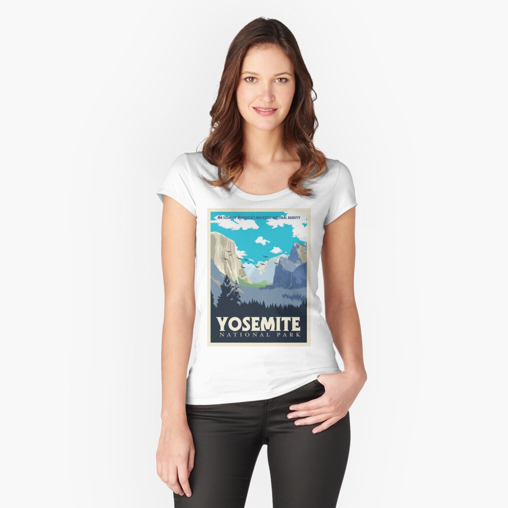 Item preview, Fitted Scoop T-Shirt designed and sold by VintageVisions.
