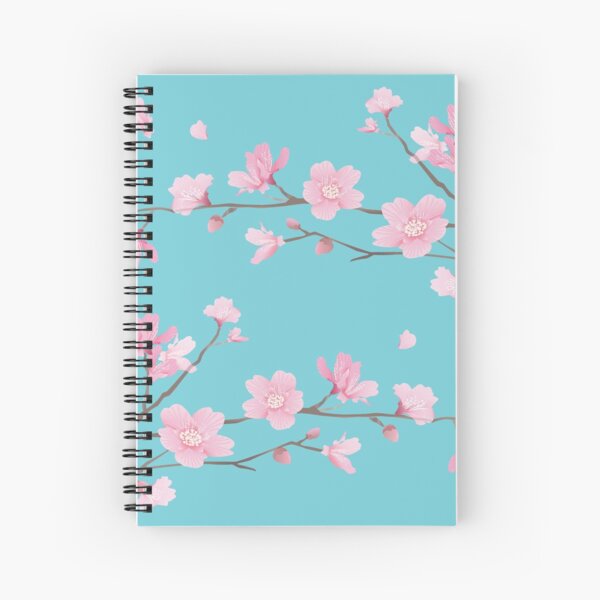 Aperçu de l'œuvre Fleur de cerisier - Robin Egg Blue créée et vendue par designenrich.