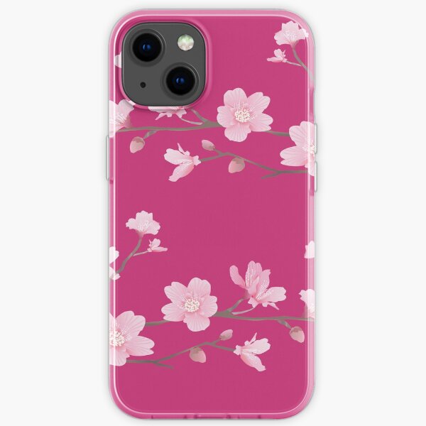 Cherry Blossom - Magenta iPhone Soft Case