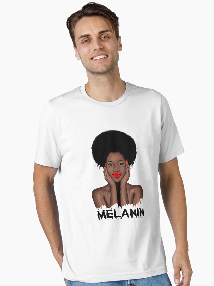 Drippin Melanin Afro Black History Essential T-Shirt
