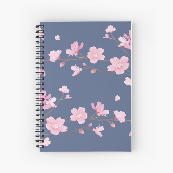 Aperçu de l'œuvre Fleur de cerisier - Bleu denim créée et vendue par designenrich.