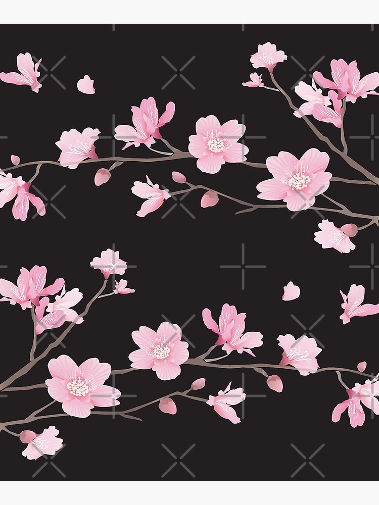 Flor de cerezo - negro de designenrich