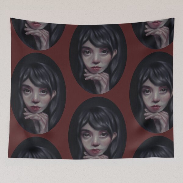 Item preview, Somber Stare Portrait Painting designed and sold by hydrangelic.