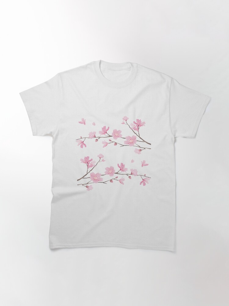 Vista alternativa de Camiseta clásica Flor de cerezo - fondo transparente