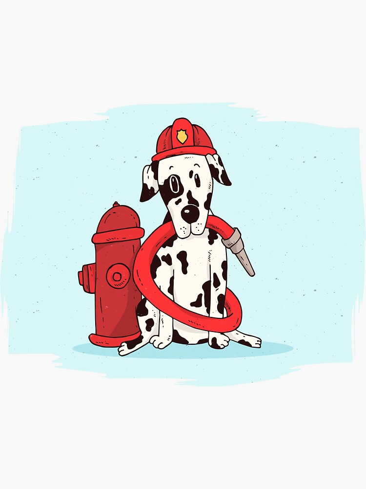 Feuerwehr Hund Feuerlöscher Comic Kinder Geschenk' Untersetzer
