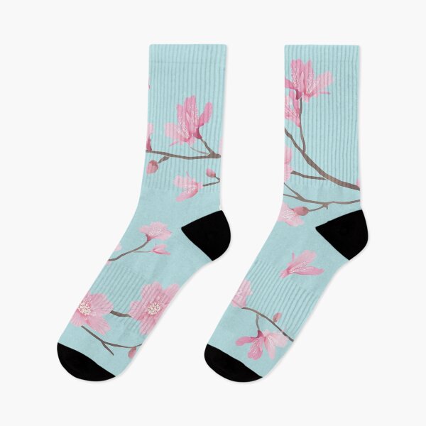 Item preview, Cherry Blossom flower plant - Duck Egg Blue designed and sold by designenrich.