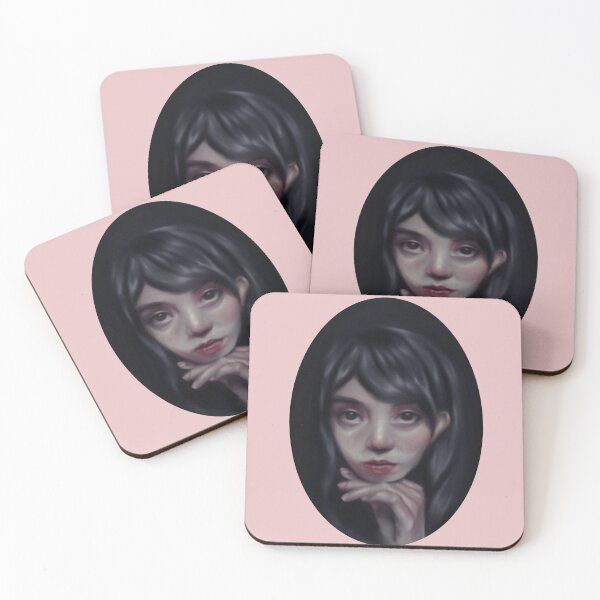 Item preview, Somber Stare Portrait Painting designed and sold by hydrangelic.