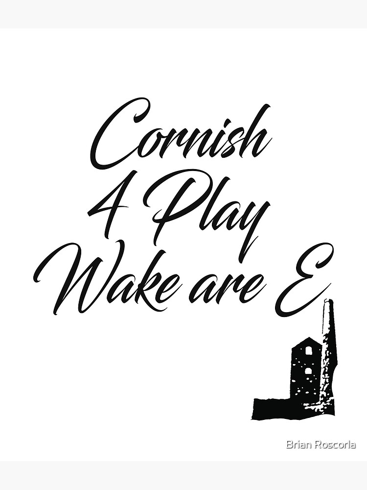 "Cornish Humour Cornish 4 Play print design" Poster for Sale by