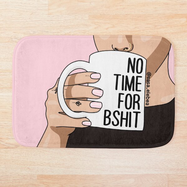 No time by Sasa Elebea Bath Mat