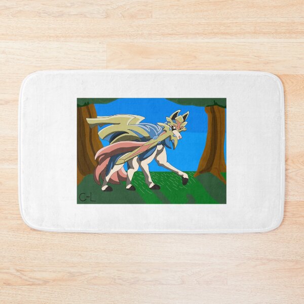 Item preview, Zacian in the woods designed and sold by Cyborg-Lucario.