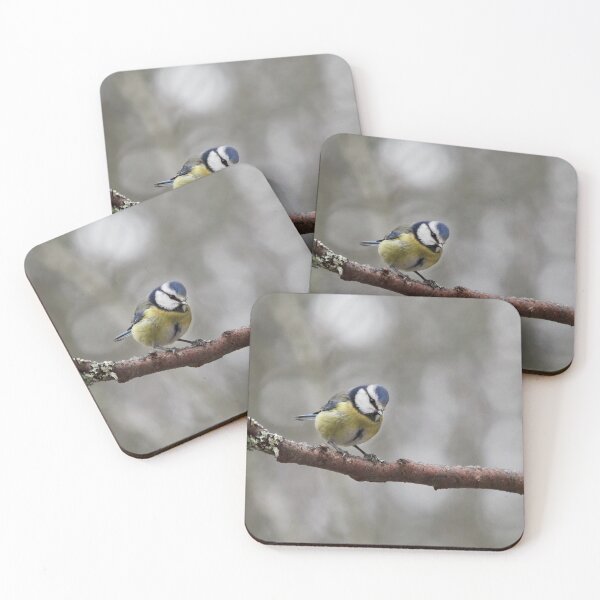 Item preview, Eurasian blue tit in the grey wood designed and sold by Jouko Lehto Photography.