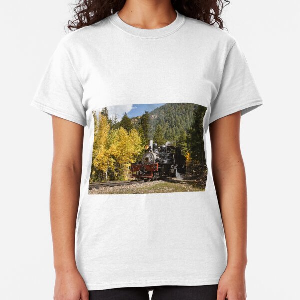 Vintage Steam Train in Autumn Classic T-Shirt