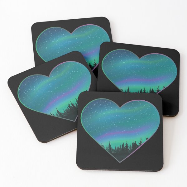 Item preview, Northern Lights Aurora Midsummer Heart Iceland Gift designed and sold by MyPriond.