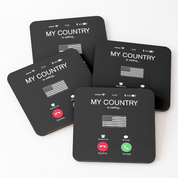 Item preview, My Country USA flag is calling me designed and sold by superpixus.