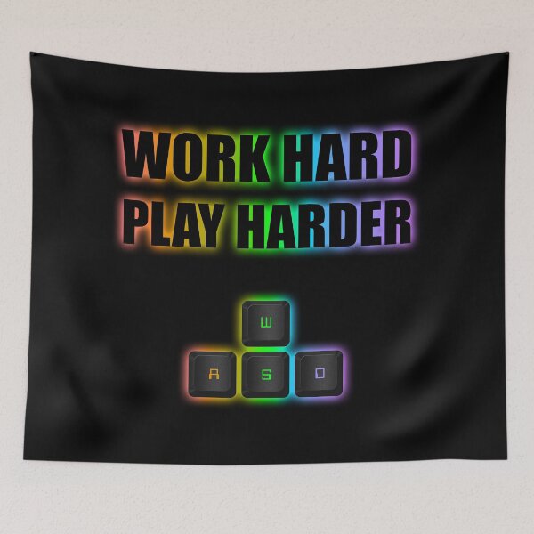 Artikelvorschau, Arbeite hart SPIELE härter WASD RGB entworfen und verkauft von randomsorcery.