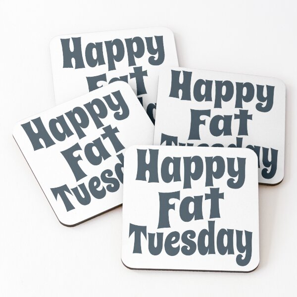 Item preview, Happy Fat Tuesday (Trending Carnival Quote • Colorful Vintage Classic 70's Look) designed and sold by SassyClassyMe.