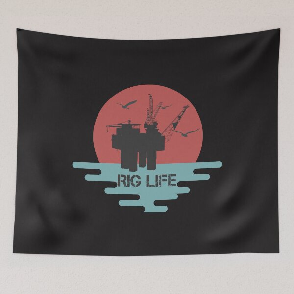 Item preview, Rig Life Off Shore Oil Rig Hands Vintage  designed and sold by UrbanHype.