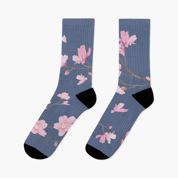 Item preview, Cherry Blossom flower plant - Denim blue designed and sold by designenrich.