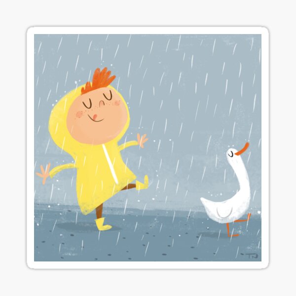 Nice weather for ducks Sticker