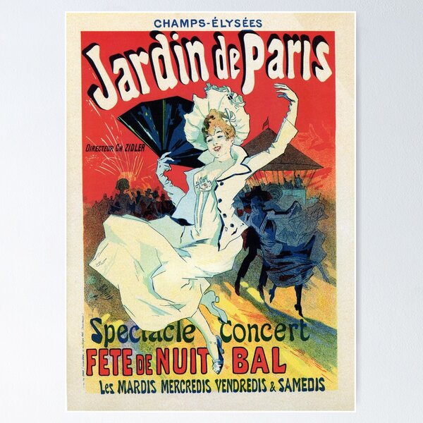 Item preview, Vintage belle epoque jardin de Paris night party designed and sold by aapshop.