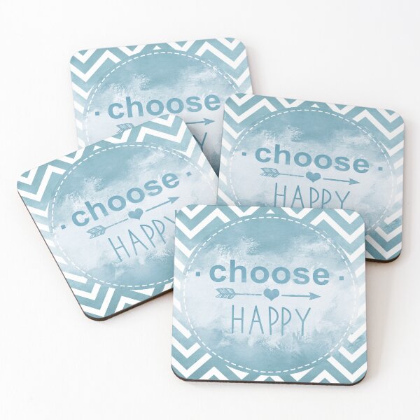 Item preview, Happy quote blue designed and sold by OkihanaShop.