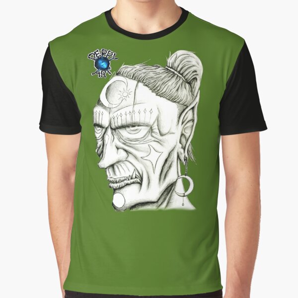 Goblin Gott des Mondes - Fantasy Charakter Design Grafik T-Shirt