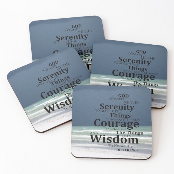 Item preview, Beachy Coastal Art - Serenity Prayer - Sharon Cummings designed and sold by Sharon Cummings Art.