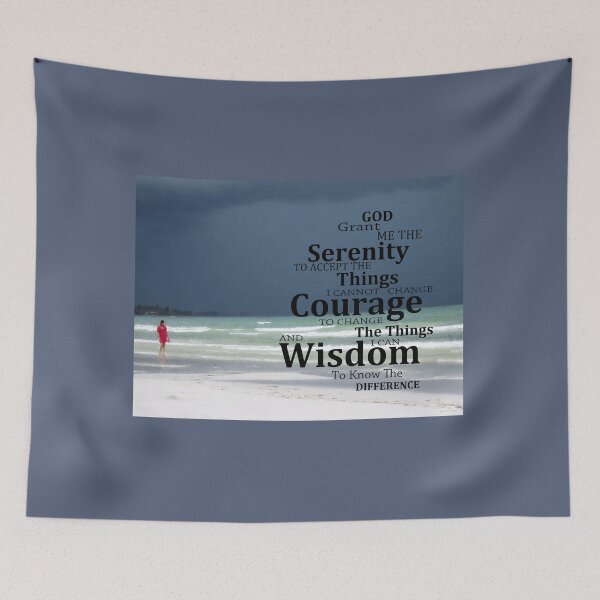 Item preview, Beachy Coastal Art - Serenity Prayer - Sharon Cummings designed and sold by Sharon Cummings Art.