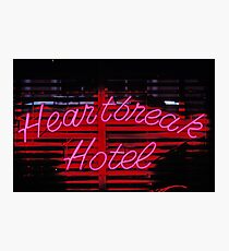 Heartbreak hotel neon Photographic Print