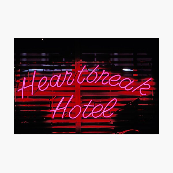 Heartbreak hotel neon Photographic Print